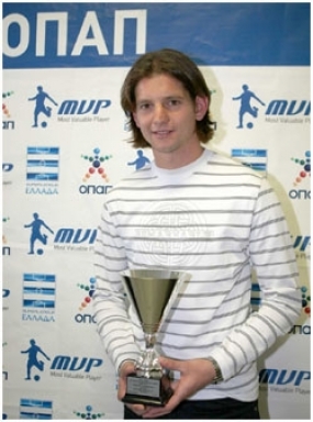 Βράβευση Γρηγόρη Παπαζαχαρία MVP ΟΠΑΠ 27ης αγωνιστικής2