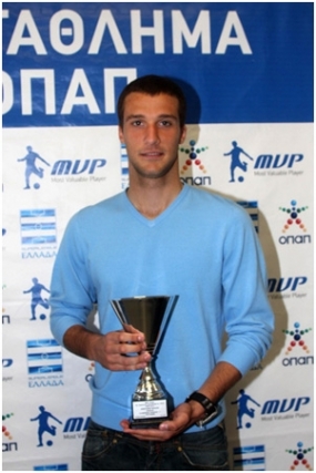 Βράβευση Αποστόλου Βέλλιου MVP ΟΠΑΠ 10ης αγωνιστικής2